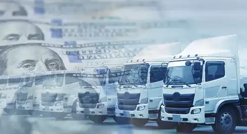 Truck and money