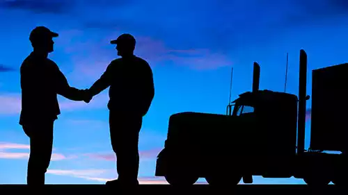Truckers Handshake
