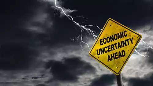 recession roadsign
