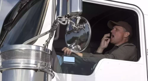 yawning driver