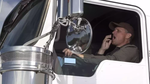 yawning driver